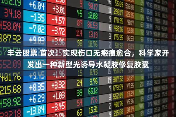丰云股票 首次！实现伤口无瘢痕愈合，科学家开发出一种新型光诱导水凝胶修复胶囊